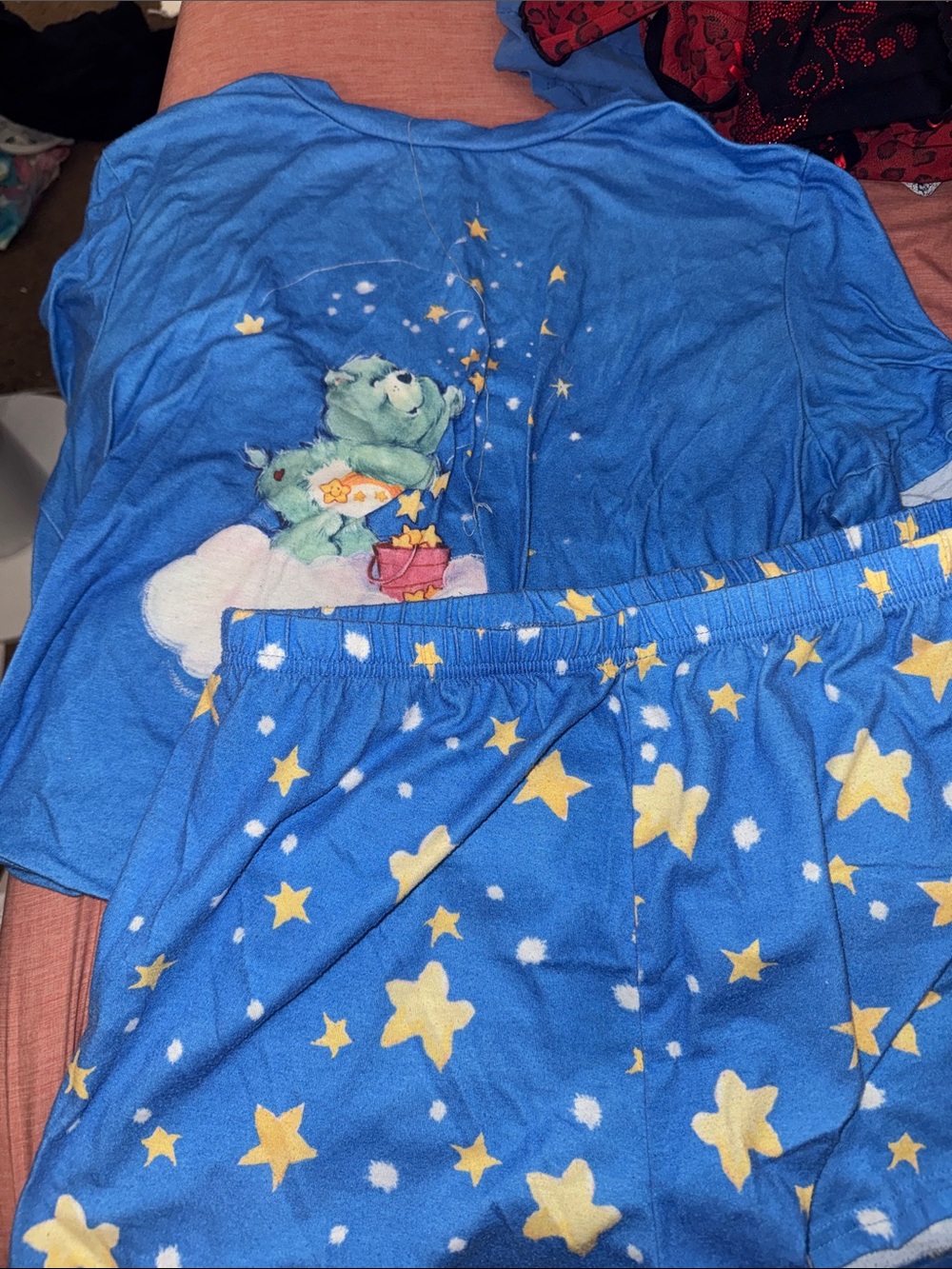 Women’s Blue Starry Bear Pajama Set